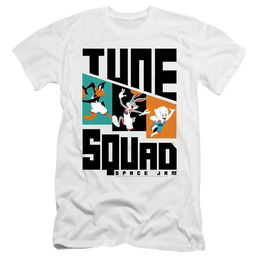 Space Jam - A New Legacy Tune Squad Pattern Characters - Men's Premium Slim Fit T-Shirt Men's Premium Slim Fit T-Shirt Space Jam - A New Legacy   
