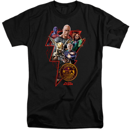 Black Adam Black Adam Character Bolt - Men's Tall Fit T-Shirt Men's Tall Fit T-Shirt Black Adam   
