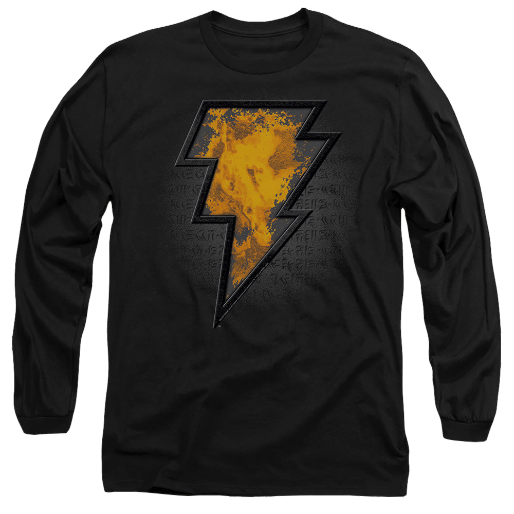 Black Adam Black Adam Beveled Emblem - Men's Long Sleeve T-Shirt Men's Long Sleeve T-Shirt Black Adam   