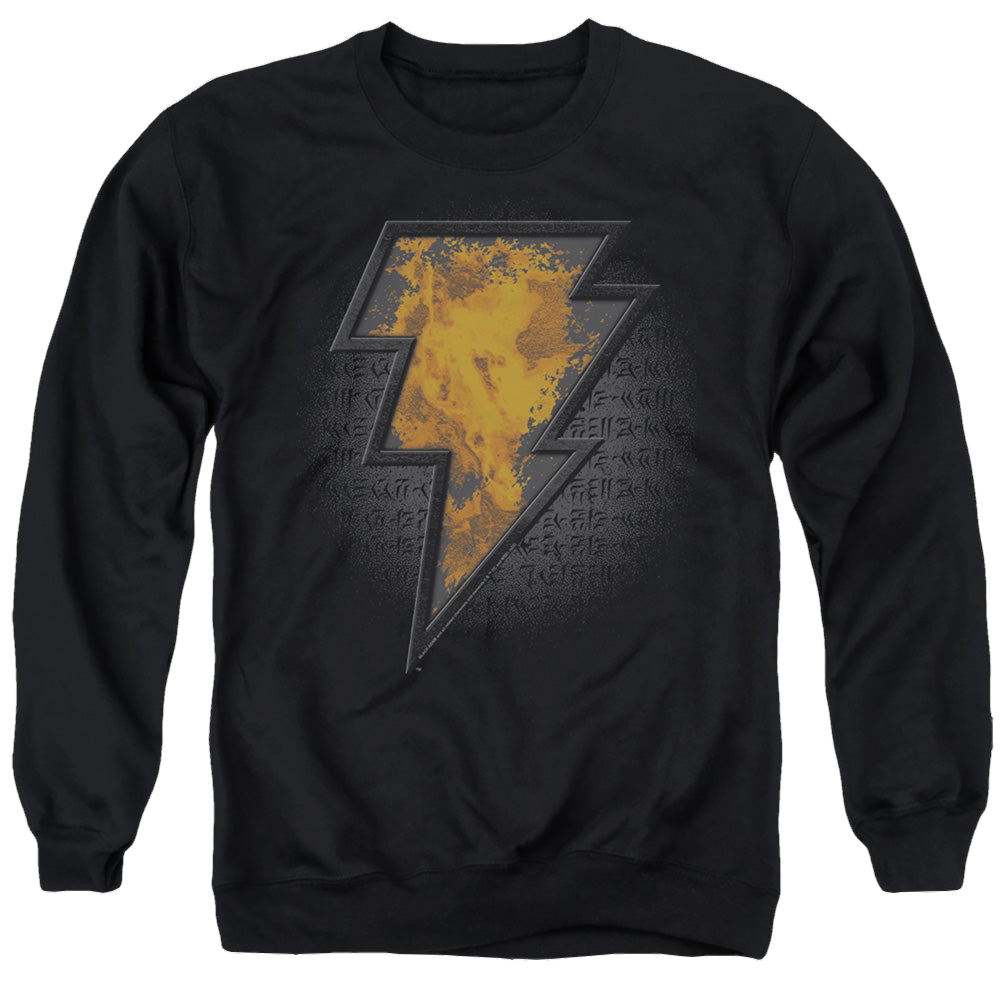 Black Adam Black Adam Beveled Emblem - Men's Crewneck Sweatshirt Men's Crewneck Sweatshirt Black Adam   