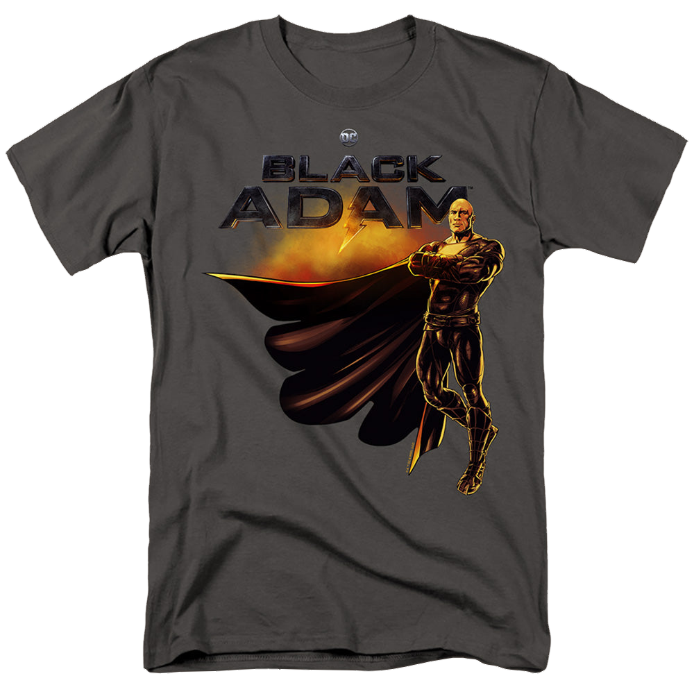 Black Adam Black Adam Logo With Character - Men's Regular Fit T-Shirt Men's Regular Fit T-Shirt Black Adam   