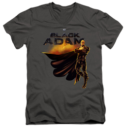 Black Adam Black Adam Logo With Character - Men's V-Neck T-Shirt Men's V-Neck T-Shirt Black Adam   