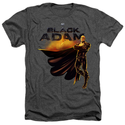 Black Adam Black Adam Logo With Character - Men's Heather T-Shirt Men's Heather T-Shirt Black Adam   