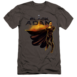 Black Adam Black Adam Logo With Character - Men's Premium Slim Fit T-Shirt Men's Premium Slim Fit T-Shirt Black Adam   