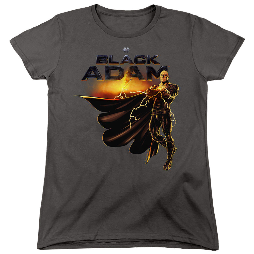 Black Adam Black Adam Logo With Character - Women's T-Shirt Women's T-Shirt Black Adam   