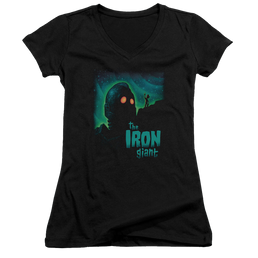 Iron Giant, The Look To The Stars - Juniors V-Neck T-Shirt Juniors V-Neck T-Shirt The Iron Giant   