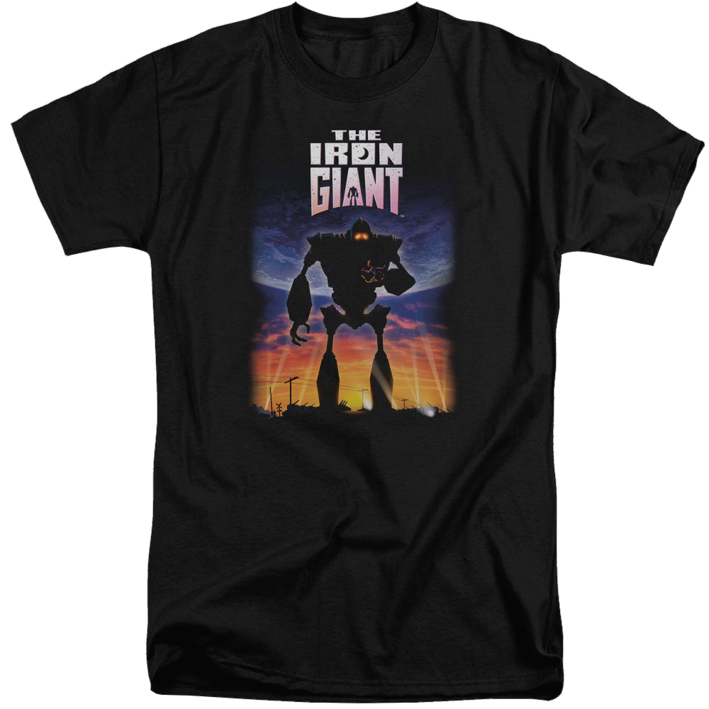 Iron Giant, The Poster - Men's Tall Fit T-Shirt Men's Tall Fit T-Shirt The Iron Giant   
