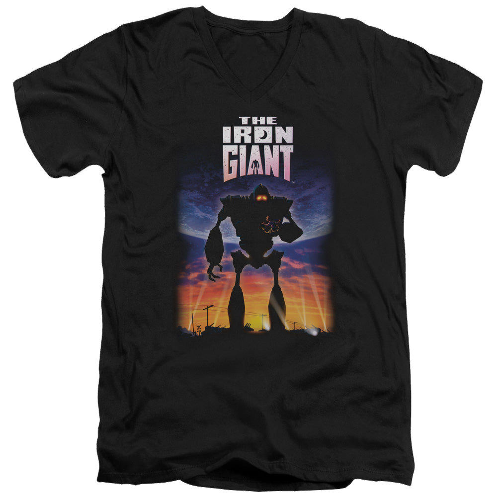 Iron Giant, The Poster - Men's V-Neck T-Shirt Men's V-Neck T-Shirt The Iron Giant   