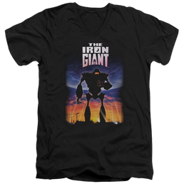 Iron Giant, The Poster - Men's V-Neck T-Shirt Men's V-Neck T-Shirt The Iron Giant   