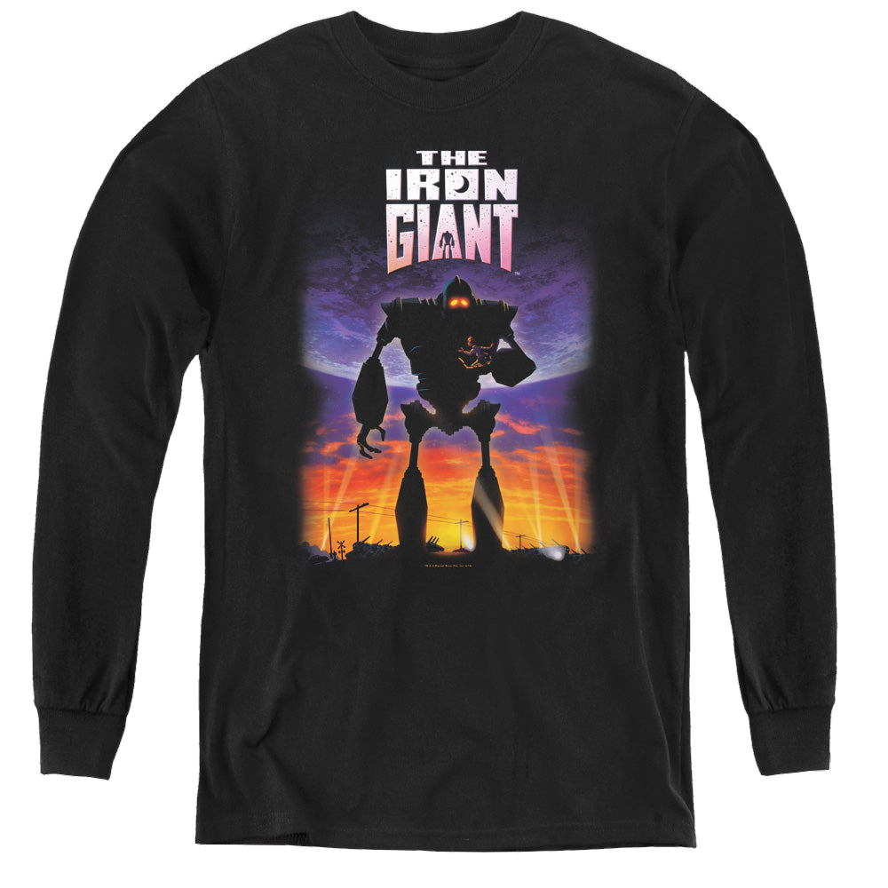 Iron Giant, The Poster - Youth Long Sleeve T-Shirt Youth Long Sleeve T-Shirt The Iron Giant   