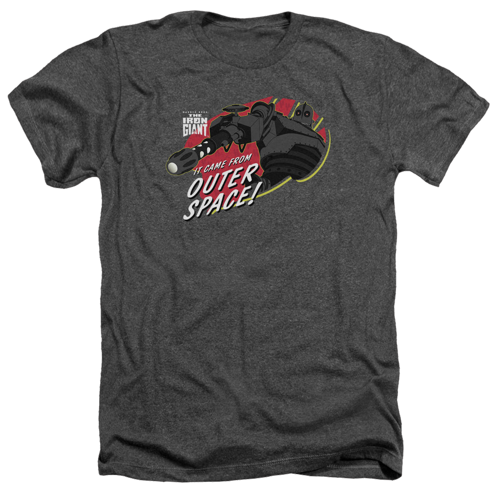 Iron Giant, The Outer Space - Men's Heather T-Shirt Men's Heather T-Shirt The Iron Giant   