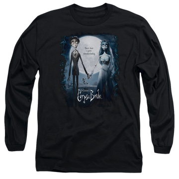 Black men's long sleeve t-shirt with Corpse Bride Poster graphic
