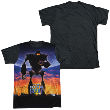 The Iron Giant Giant Poster men's black back t-shirt