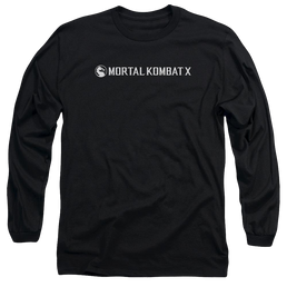 Mortal Kombat Horizontal Logo Men's Long Sleeve T-Shirt Men's Long Sleeve T-Shirt Mortal Kombat   