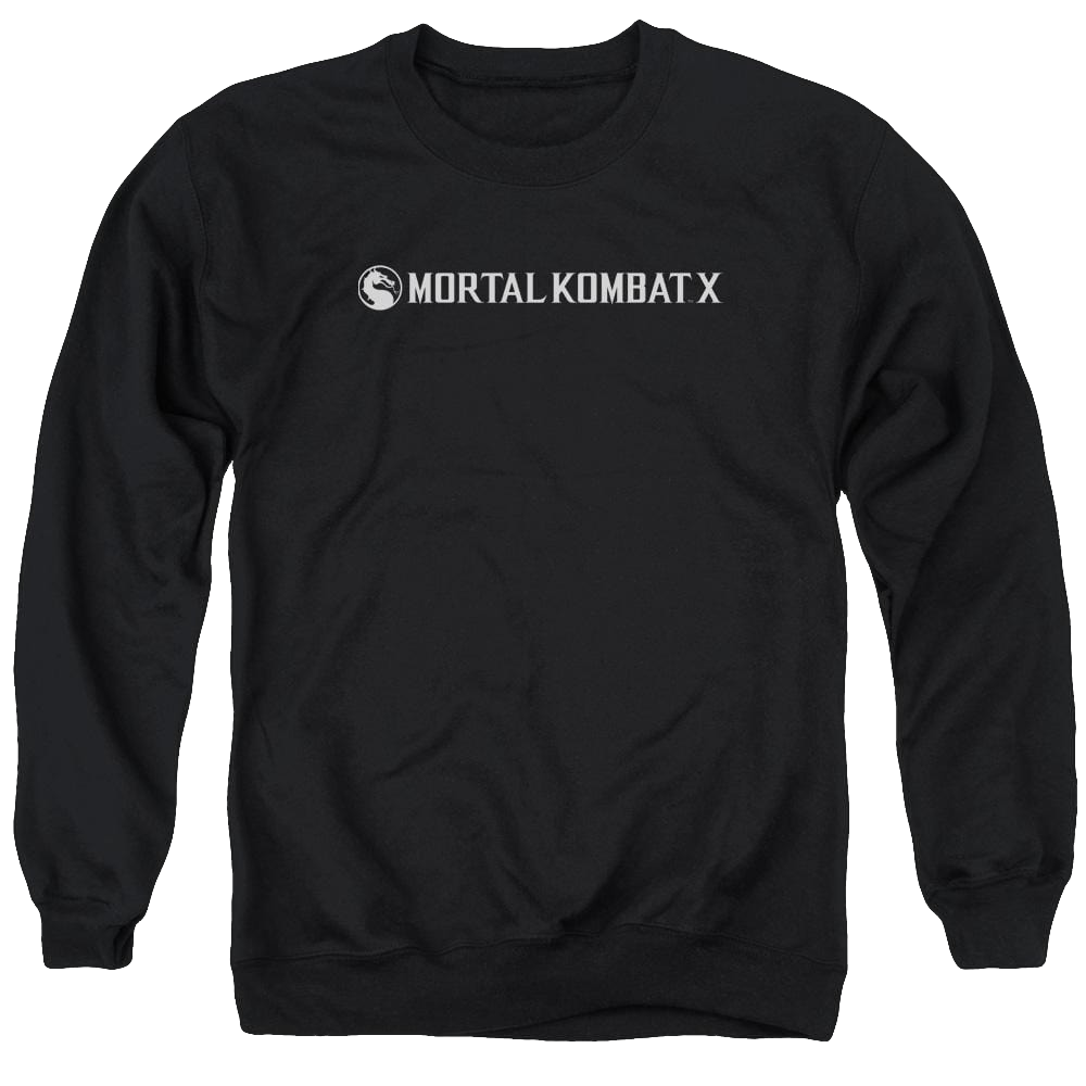 Mortal Kombat Horizontal Logo Men's Crewneck Sweatshirt Men's Crewneck Sweatshirt Mortal Kombat   