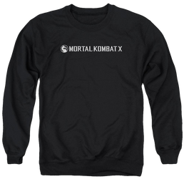 Mortal Kombat Horizontal Logo Men's Crewneck Sweatshirt Men's Crewneck Sweatshirt Mortal Kombat   
