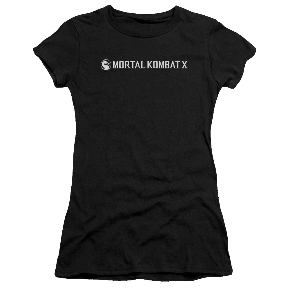 Mortal Kombat Horizontal Logo Juniors T-Shirt Juniors T-Shirt Mortal Kombat   
