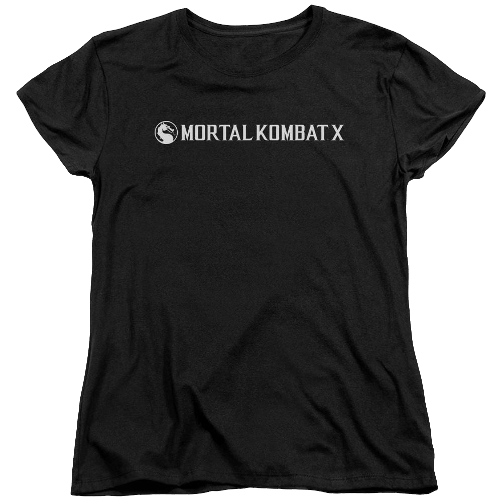 Mortal Kombat Horizontal Logo Women's T-Shirt Women's T-Shirt Mortal Kombat   