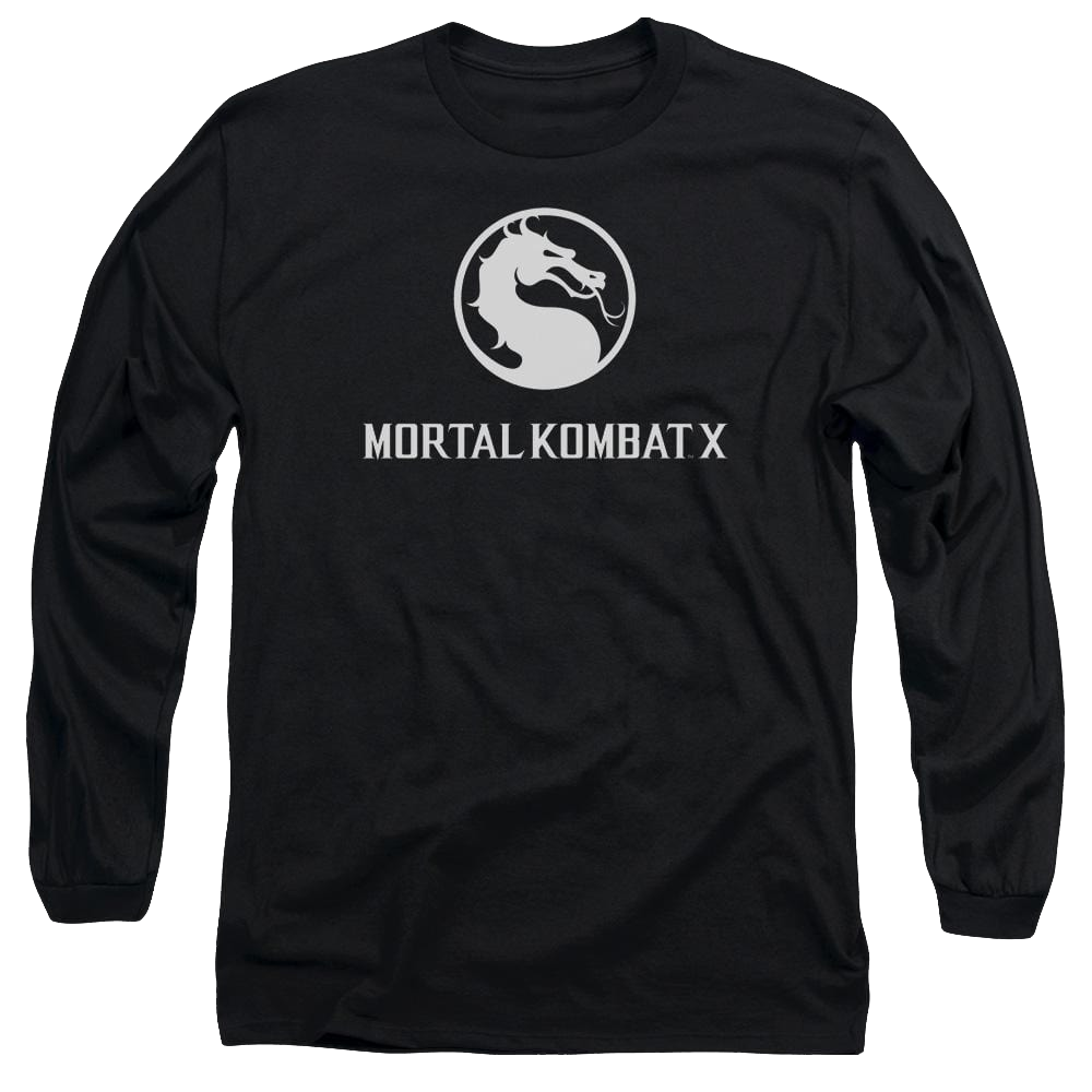 Mortal Kombat Dragon Logo Men's Long Sleeve T-Shirt Men's Long Sleeve T-Shirt Mortal Kombat   