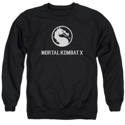 Mortal Kombat Dragon Logo Men's Crewneck Sweatshirt Men's Crewneck Sweatshirt Mortal Kombat   