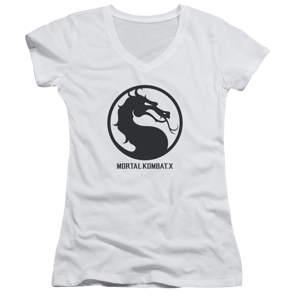 Mortal Kombat Seal Juniors V-Neck T-Shirt Juniors V-Neck T-Shirt Mortal Kombat   
