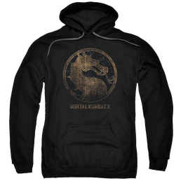 Mortal Kombat Metal Seal Pullover Hoodie Pullover Hoodie Mortal Kombat   