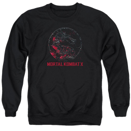 Mortal Kombat Bloody Seal Men's Crewneck Sweatshirt Men's Crewneck Sweatshirt Mortal Kombat   