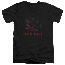 Mortal Kombat Bloody Seal Men's V-Neck T-Shirt Men's V-Neck T-Shirt Mortal Kombat   