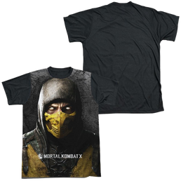 Mortal Kombat Finish Him Men's Black Back T-Shirt Men's Black Back T-Shirt Mortal Kombat   