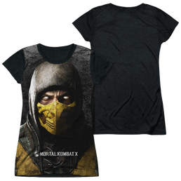 Mortal Kombat Finish Him Juniors Black Back T-Shirt Juniors Black Back T-Shirt Mortal Kombat   