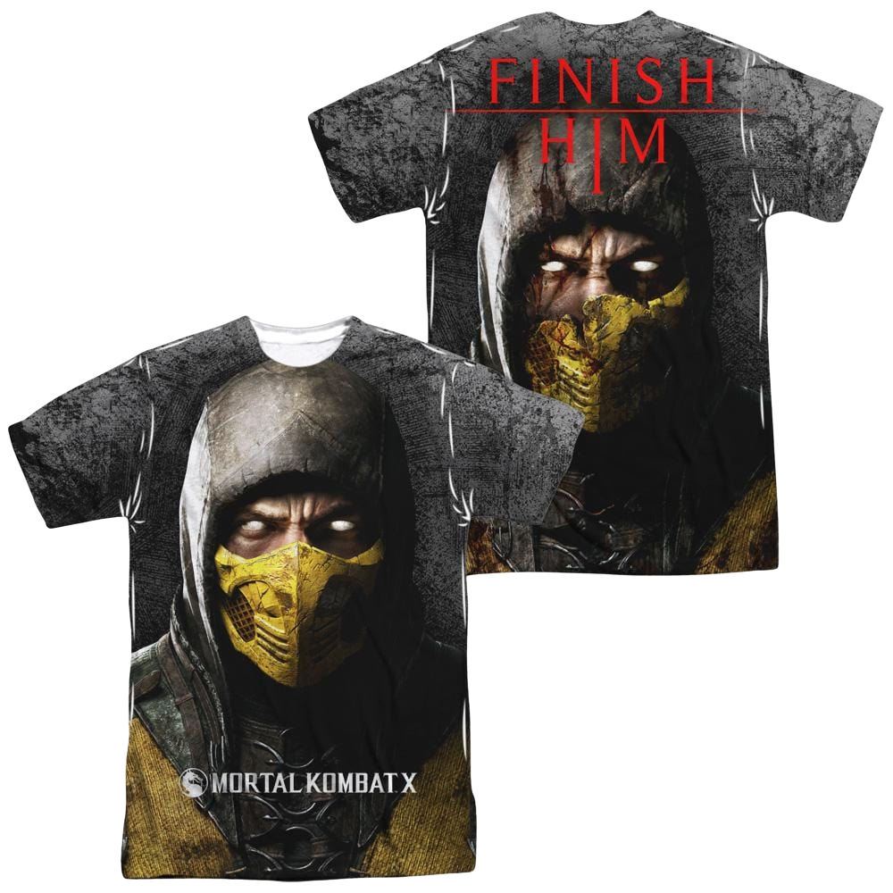 Mortal Kombat Finish Him Men's All Over Print T-Shirt Men's All-Over Print T-Shirt Mortal Kombat   