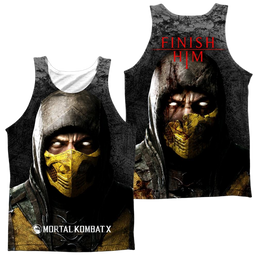 Mortal Kombat Finish Him Men's All Over Print Tank Men's All Over Print Tank Mortal Kombat   