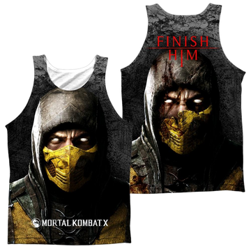 Mortal Kombat Finish Him men's all-over print tank