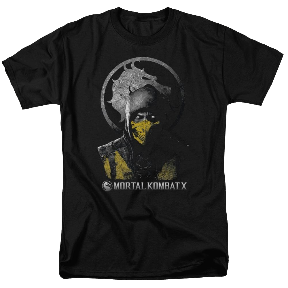 Mortal Kombat Scorpion Bust Men's Regular Fit T-Shirt Men's Regular Fit T-Shirt Mortal Kombat   