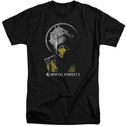 Mortal Kombat Scorpion Bust Men's Tall Fit T-Shirt Men's Tall Fit T-Shirt Mortal Kombat   