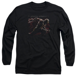 Mortal Kombat Scorpion Lunge Men's Long Sleeve T-Shirt Men's Long Sleeve T-Shirt Mortal Kombat   