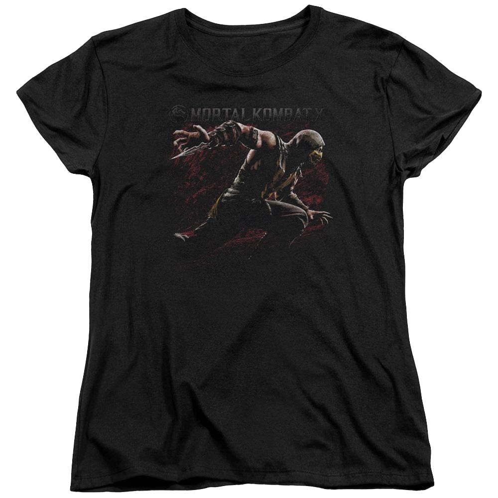 Mortal Kombat Scorpion Lunge Women's T-Shirt Women's T-Shirt Mortal Kombat   