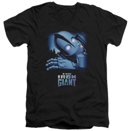 Iron Giant, The Giant And Hogarth - Men's V-Neck T-Shirt Men's V-Neck T-Shirt The Iron Giant   