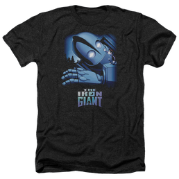 Iron Giant, The Giant And Hogarth - Men's Heather T-Shirt Men's Heather T-Shirt The Iron Giant   