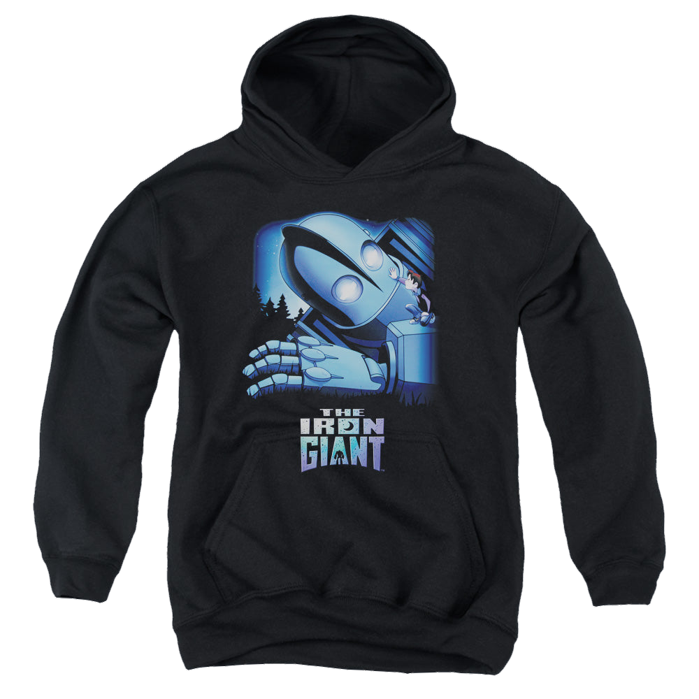 Iron Giant, The Giant And Hogarth - Youth Hoodie Youth Hoodie (Ages 8-12) The Iron Giant   