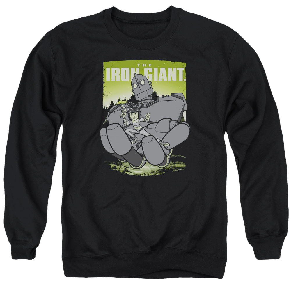 Iron Giant, The Helping Hand - Men's Crewneck Sweatshirt Men's Crewneck Sweatshirt The Iron Giant   