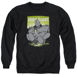 Iron Giant, The Helping Hand - Men's Crewneck Sweatshirt Men's Crewneck Sweatshirt The Iron Giant   