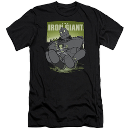 Iron Giant, The Helping Hand - Men's Premium Slim Fit T-Shirt Men's Premium Slim Fit T-Shirt The Iron Giant   
