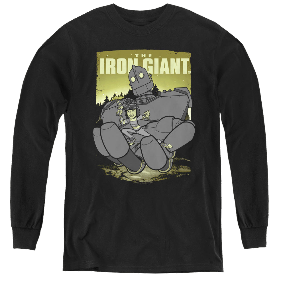 Iron Giant, The Helping Hand - Youth Long Sleeve T-Shirt Youth Long Sleeve T-Shirt The Iron Giant   