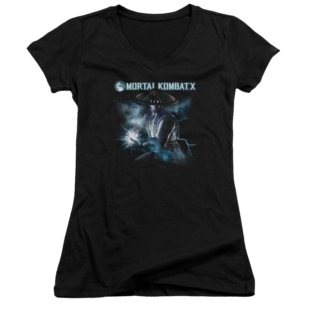 Mortal Kombat Raiden Juniors V-Neck T-Shirt Juniors V-Neck T-Shirt Mortal Kombat   