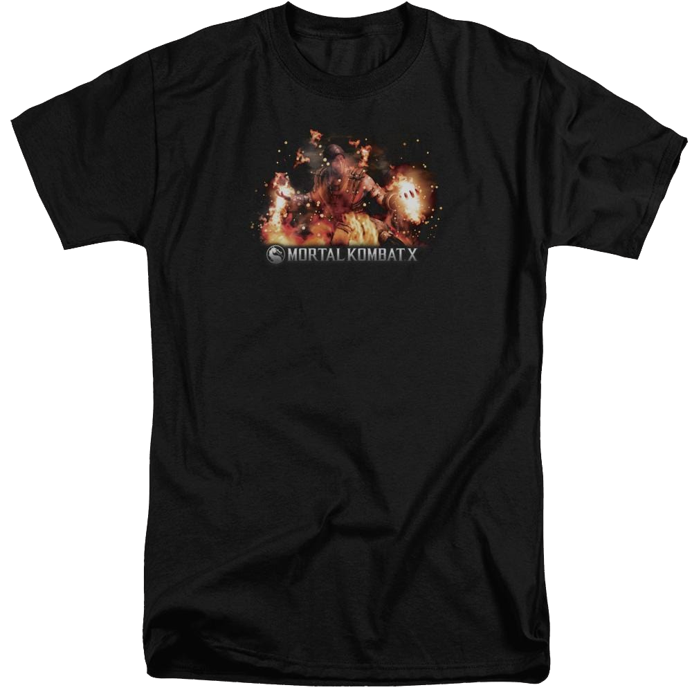Mortal Kombat Scorpio Flames Men's Tall Fit T-Shirt Men's Tall Fit T-Shirt Mortal Kombat   