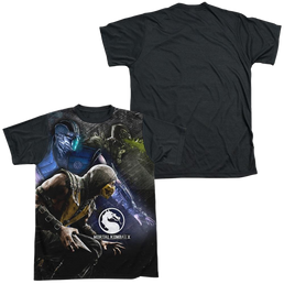 Mortal Kombat Three Of A Kind Men's Black Back T-Shirt Men's Black Back T-Shirt Mortal Kombat   