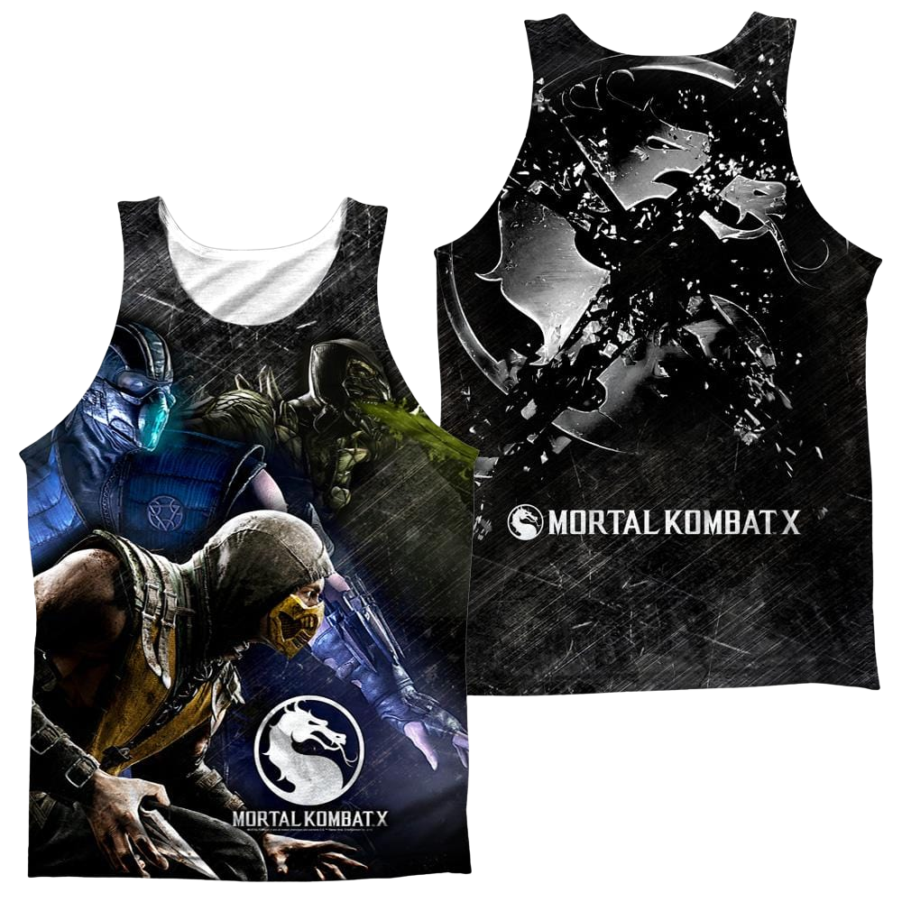 Mortal Kombat Three Of A Kind Men's All Over Print Tank Men's All Over Print Tank Mortal Kombat   