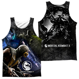 Mortal Kombat Three Of A Kind Men's All Over Print Tank Men's All Over Print Tank Mortal Kombat   