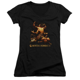 Mortal Kombat Goro Juniors V-Neck T-Shirt Juniors V-Neck T-Shirt Mortal Kombat   